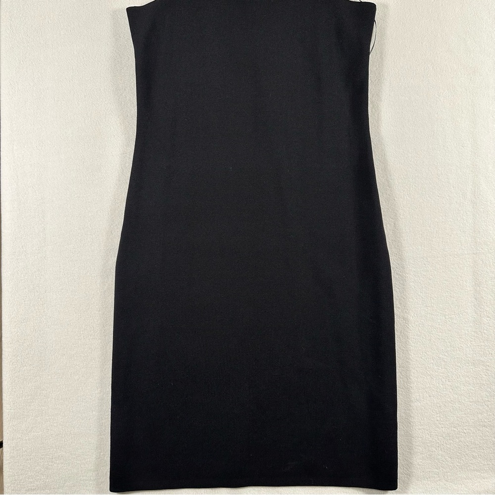 House of Harlow 1960 Body Con Midi Dress Black Women’s Size Large NWT Wide Strap - Picture 8 of 8